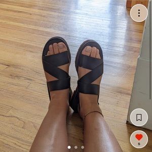 Camper Criss Cross Leather Sandals